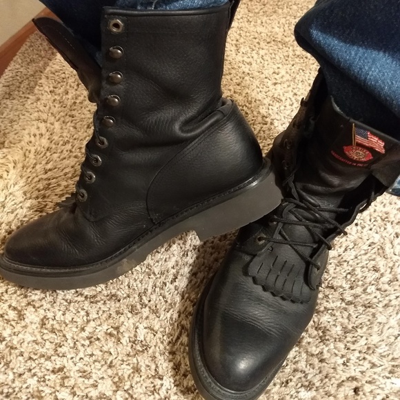 justin men's exclusive work boots